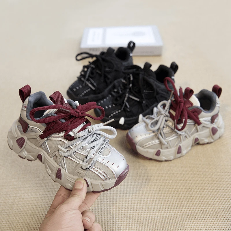 男童运动鞋子秋款2024新款儿童老爹鞋女孩运动鞋爆款秋季女宝宝鞋