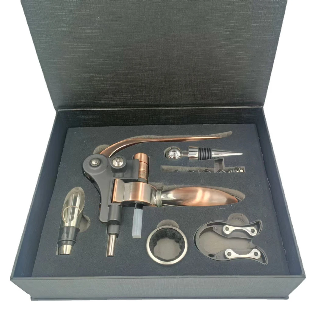 葡萄酒兔头开瓶器礼盒装红酒开瓶器套装锌合金开瓶器亚马逊新款