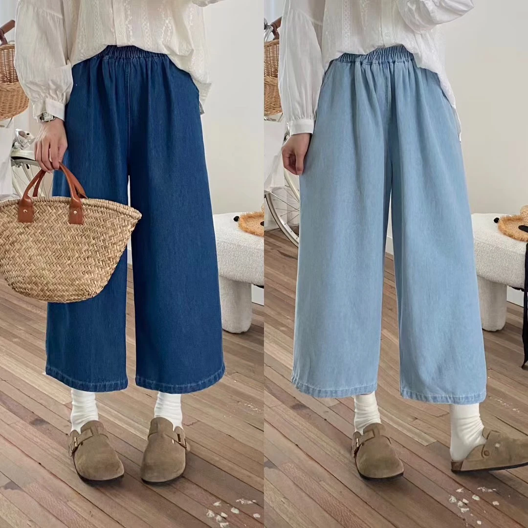 2025春季夏季新韩版牛仔裤女百搭宽松休闲显瘦森系直筒小众设计感