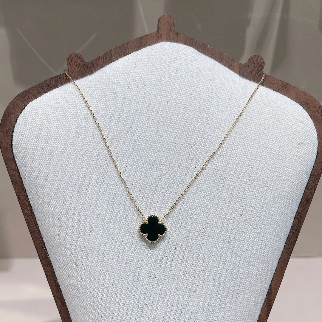 坠链均925银 青仓！925银四叶草项链高级高定双面轻奢时尚百搭经典