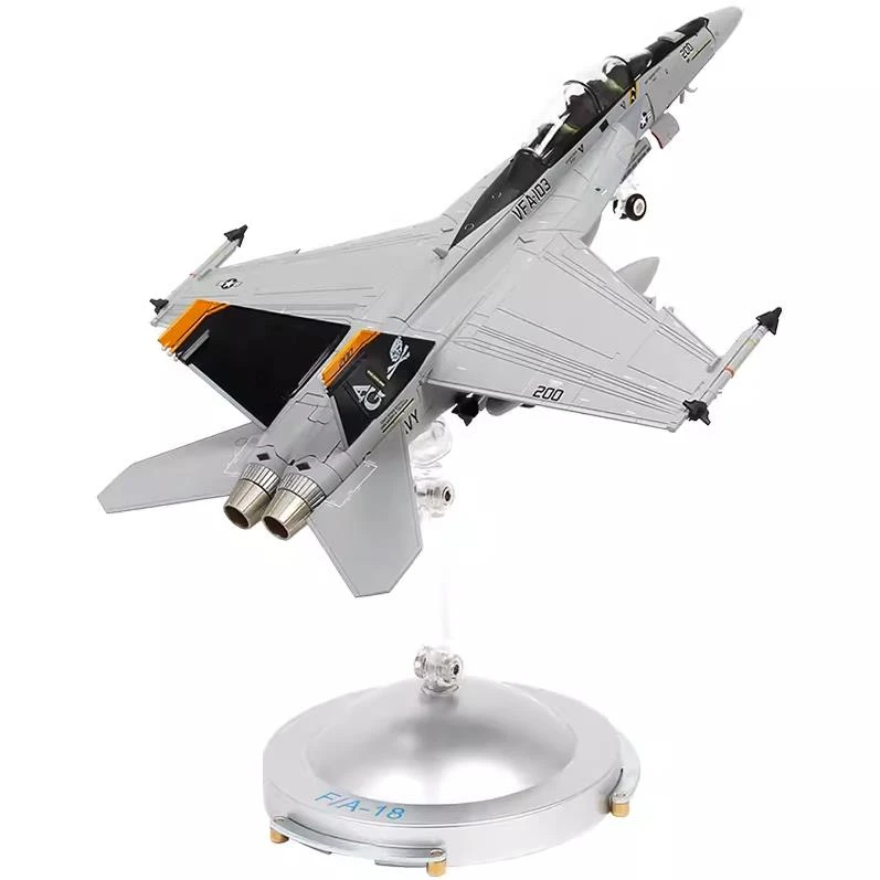 F18/F15/F14大黄蜂雄猫合金飞机模型VF-84海盗旗中队战斗机摆件