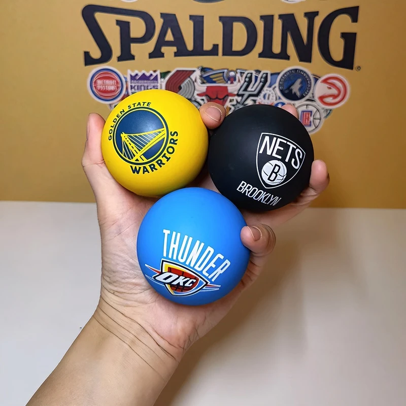 Spalding/斯伯丁运动迷你篮球队徽系列儿童弹力球玩具娱乐
