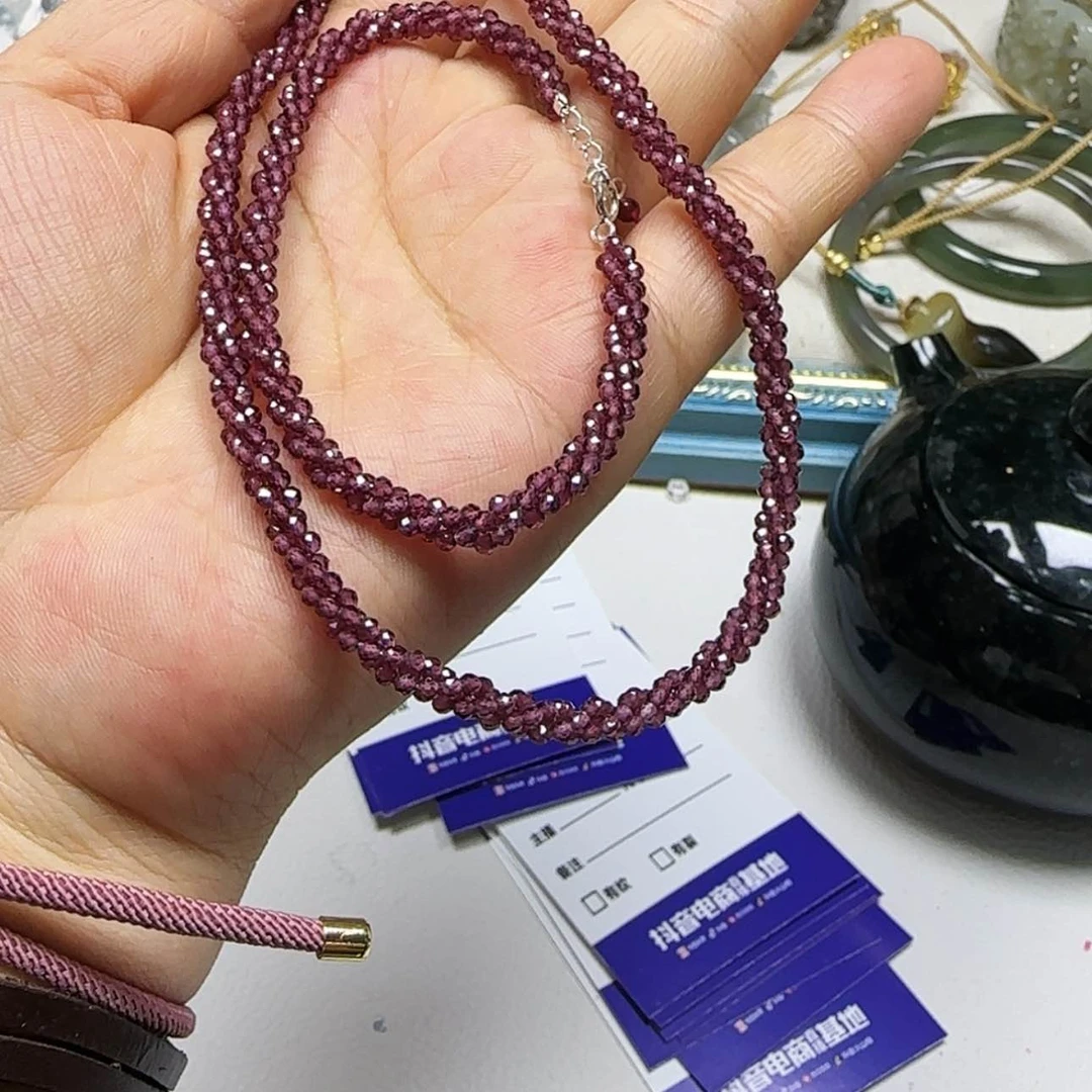 【闪购商品】石榴石颈饰未镶嵌