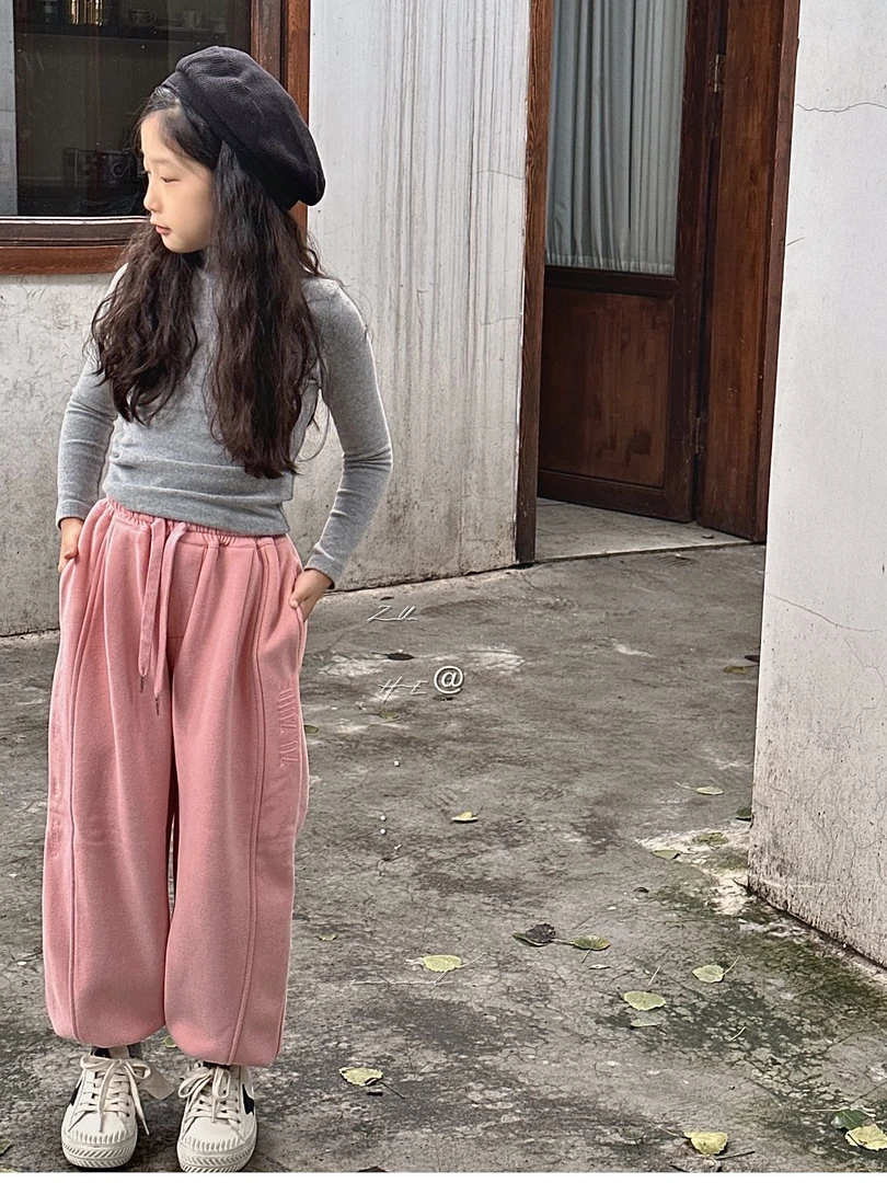 童装男女童秋冬长裤儿童加绒运动卫裤【88837】