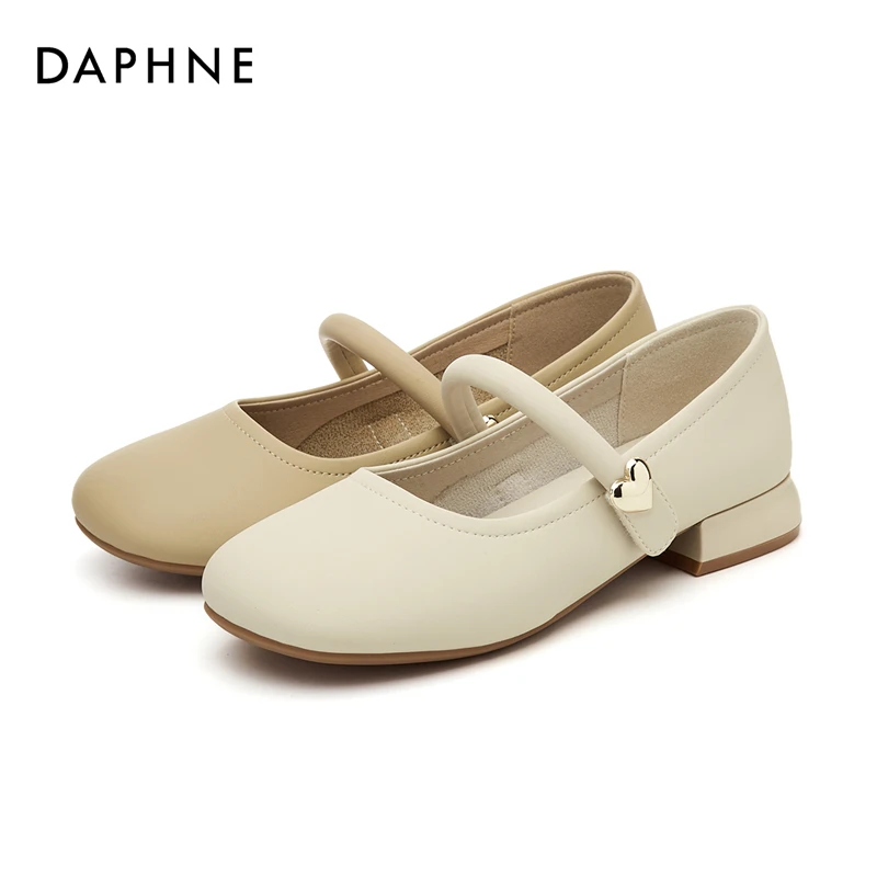 达芙妮2024年新款夏季时尚舒适软底百搭平底温柔女士气质休闲单鞋