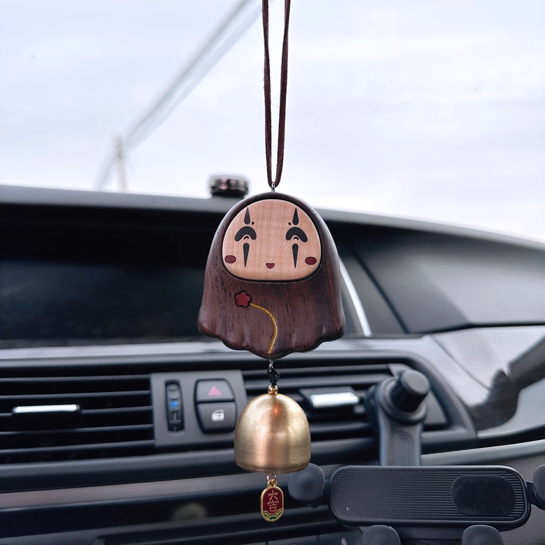 无脸男 风铃 木质 摆件