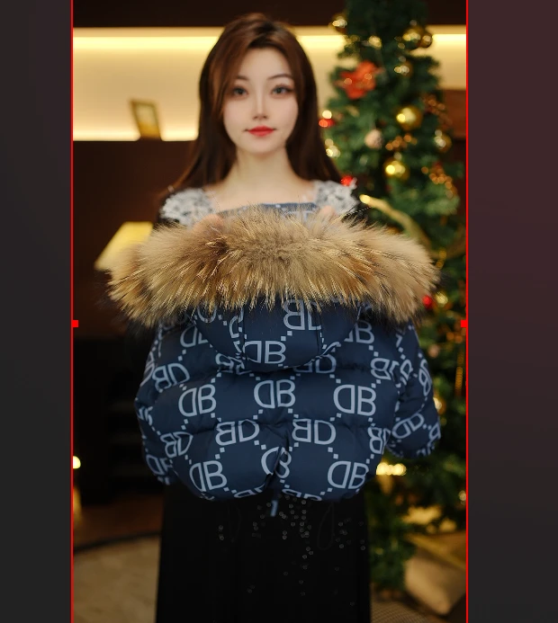 2024冬季新款外套时尚休闲宽松加厚保暖韩版立领百搭羽绒服58593