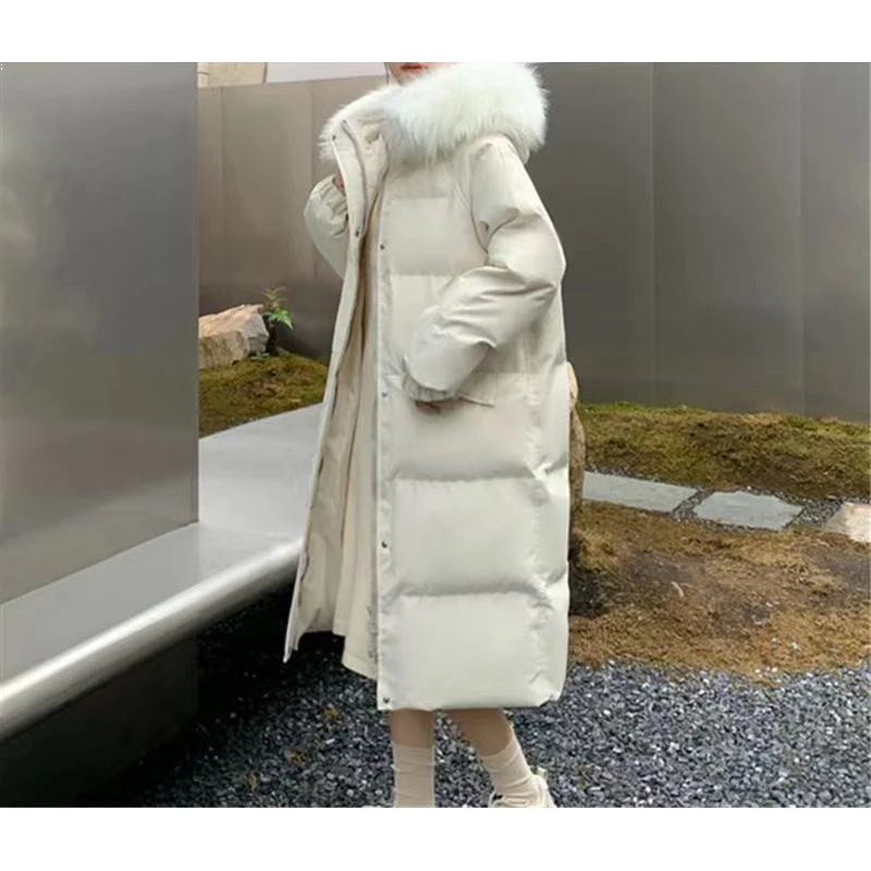 【当季爆款】当季爆款冬季羽绒服反季羽绒服女长款韩版小个子白色羽