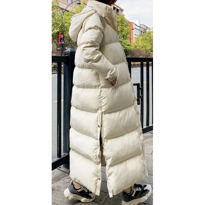 【当季爆款】羽绒服韩国版东大门超长款棉服女长过膝到脚踝冬季宽松
