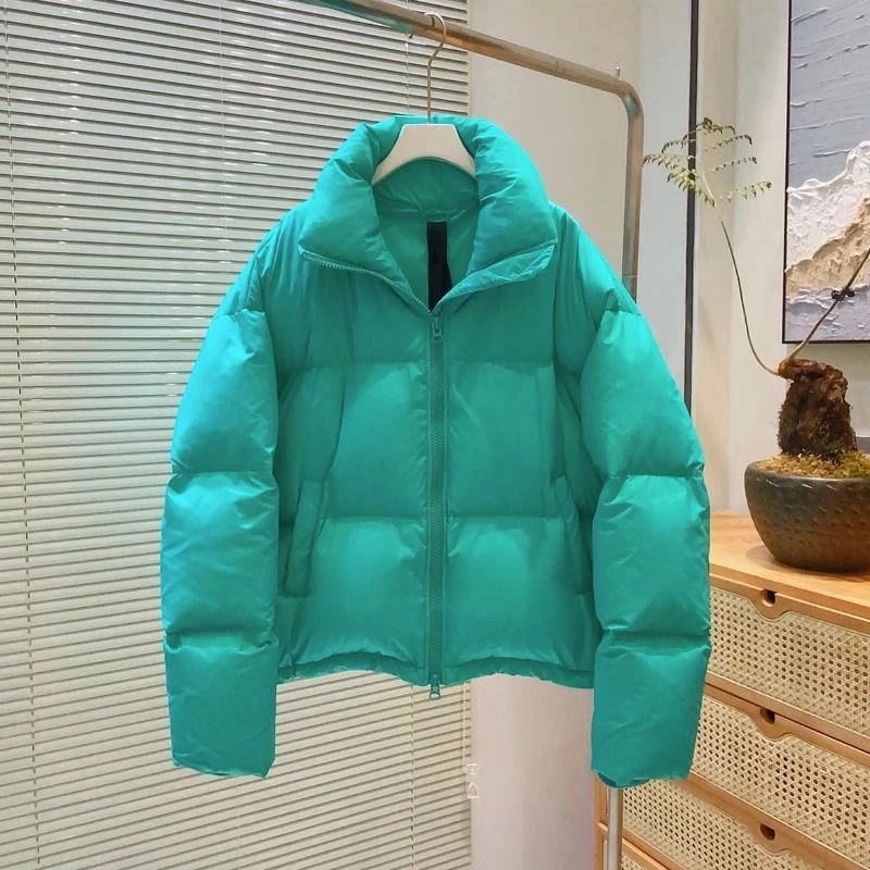 【当季爆款】多巴胺韩版亮色短款羽绒服女2023年新款加厚小个子宽松