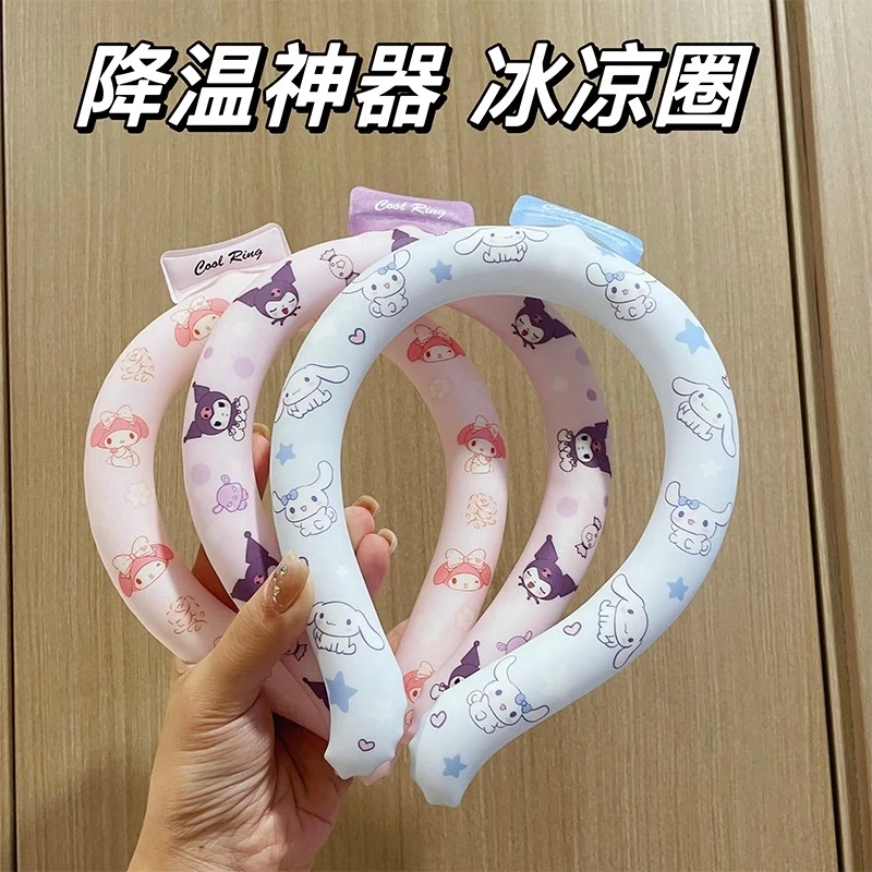 2024夏季新款冰凉圈降温神器颈音乐节防暑印花成人儿童挂脖冰圈
