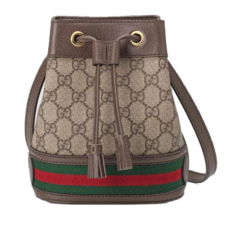 99新 GUCCI/古驰 Ophidia系列迷你女包双G水桶包单肩斜跨包（D店）