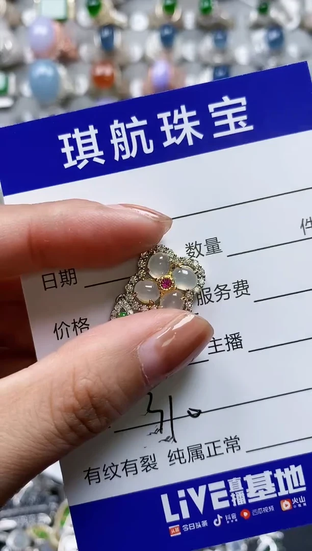 【闪购商品】翡翠颈饰银S925镶嵌0310