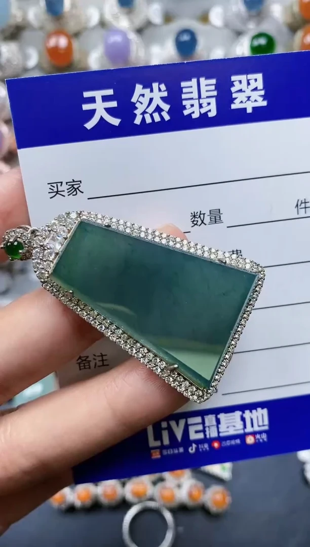 【闪购商品】翡翠颈饰银S925镶嵌0706
