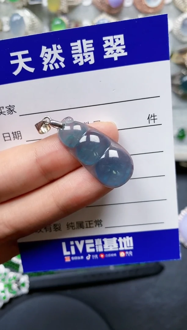 【闪购商品】翡翠颈饰银S925镶嵌0676