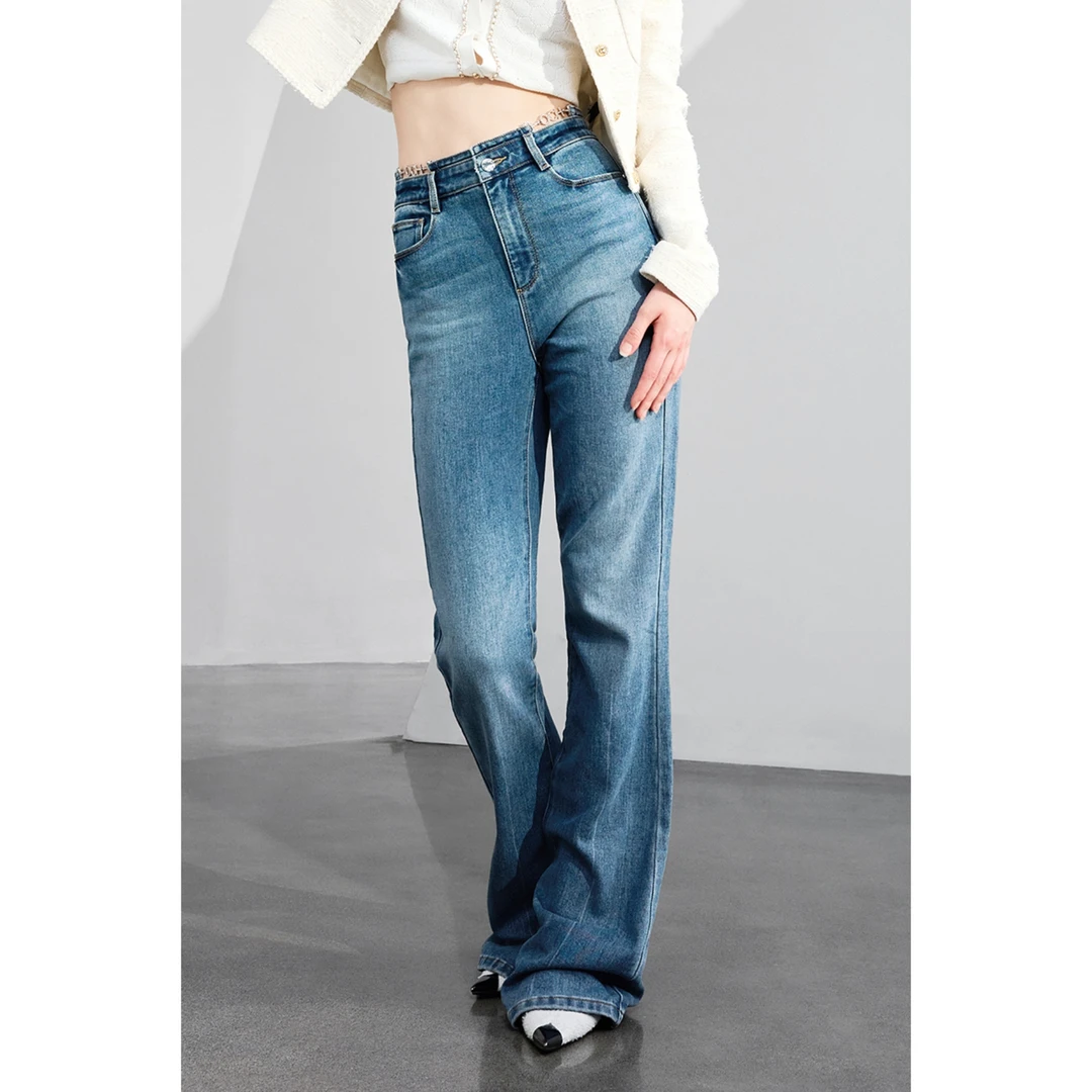 新款秋装微喇牛仔裤312174