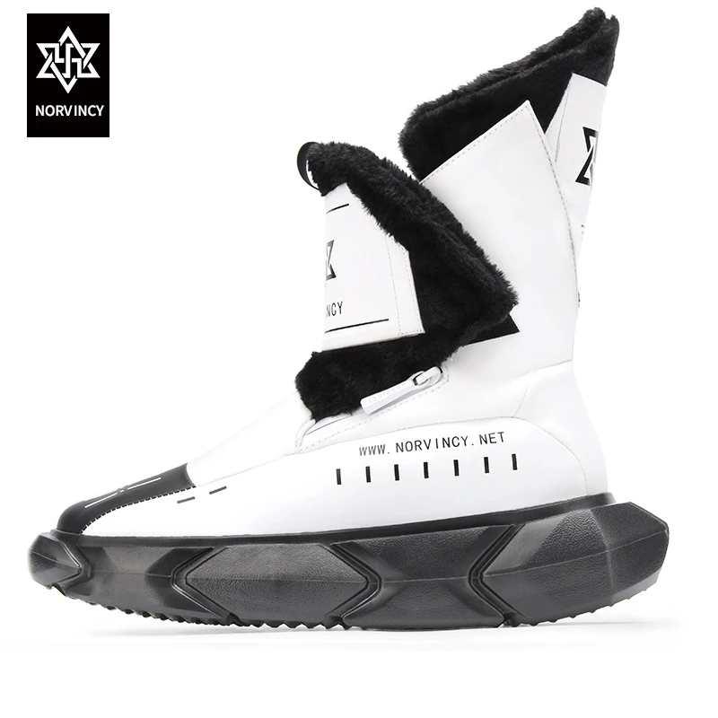 诺凡希东北雪地靴男冬季保暖加绒加厚防水防滑户外韩版潮流高帮鞋