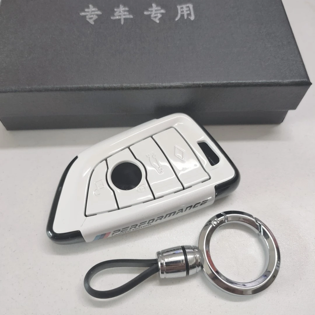 宝马钥匙套汽车钥匙壳新款刀锋3系5系包7系X1X3X5X6ix3扣碳纤纹