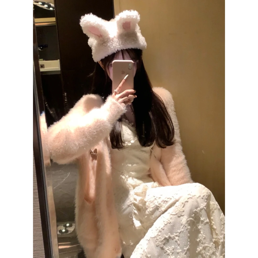 瑞茜·威瑟斯 秋冬韩版慵懒风性感宽松显瘦小众设计感毛衣RK6101H