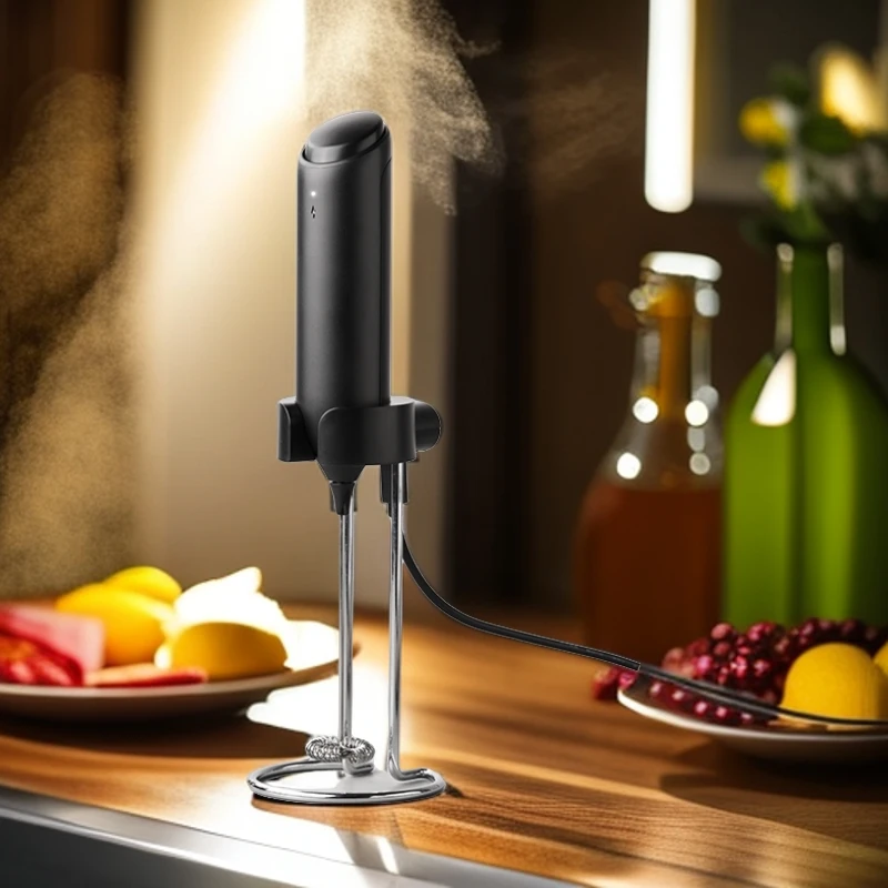 CLITON充电款电动奶泡器底座咖啡打奶器奶泡机打发器小型奶泡器
