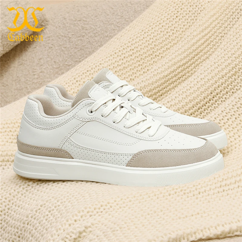 卡宾男鞋鞋子时尚高端男士休闲男式休闲鞋低帮厚底潮鞋男小众板鞋