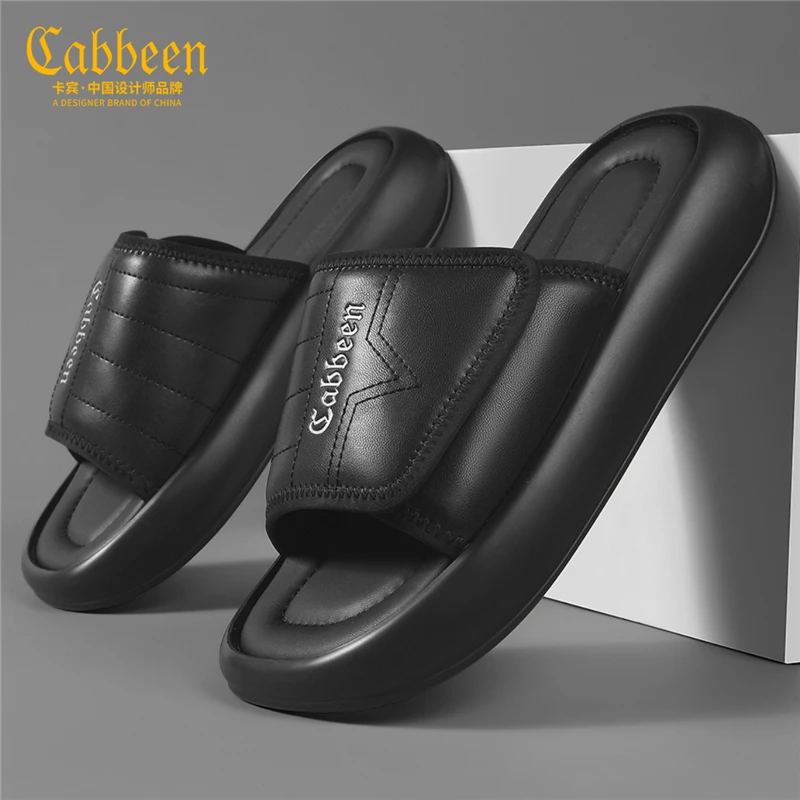 卡宾凉鞋男士2024新款外穿拖鞋夏天潮牌沙滩鞋男居家一字拖时尚