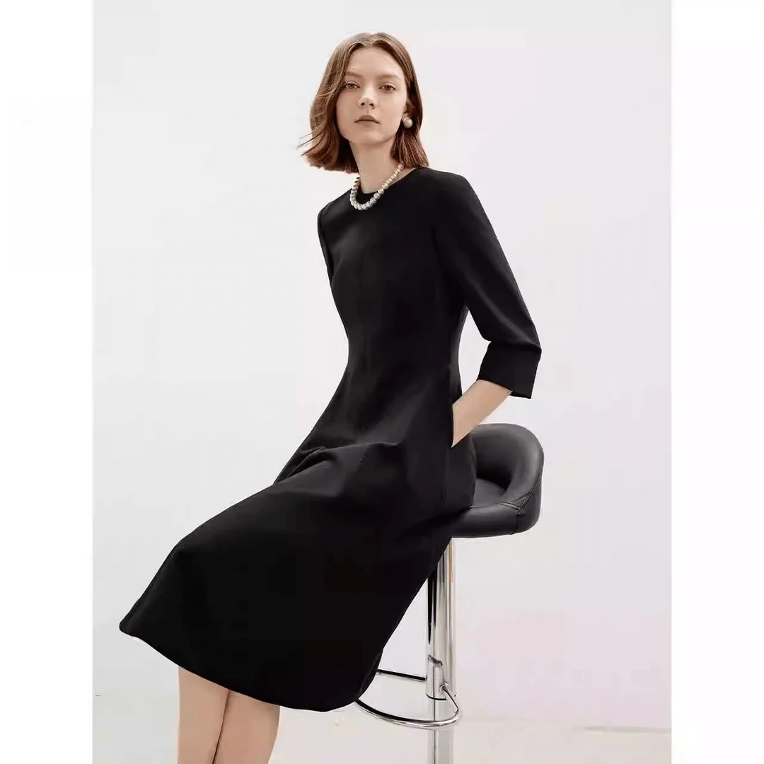 【181-210】HY 品牌撤柜女装 对应编码下单 赫本风优雅连衣裙