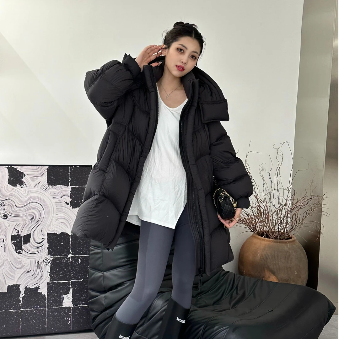 LFAN ZONE【95白鹅绒】冬季新款韩版宽松羽绒服中长款保暖加厚12/3