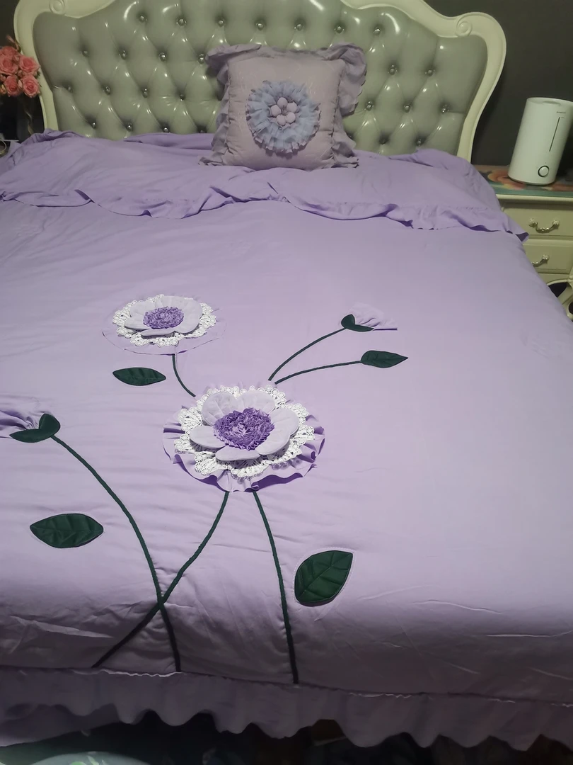 【高端床盖】水洗棉四件套柔软舒适四季通用