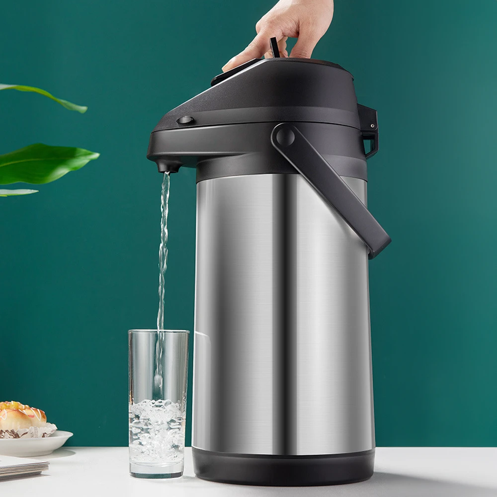 按压式热水壶保温瓶暖壶气压式热水瓶大容量家用茶瓶开水瓶保温壶