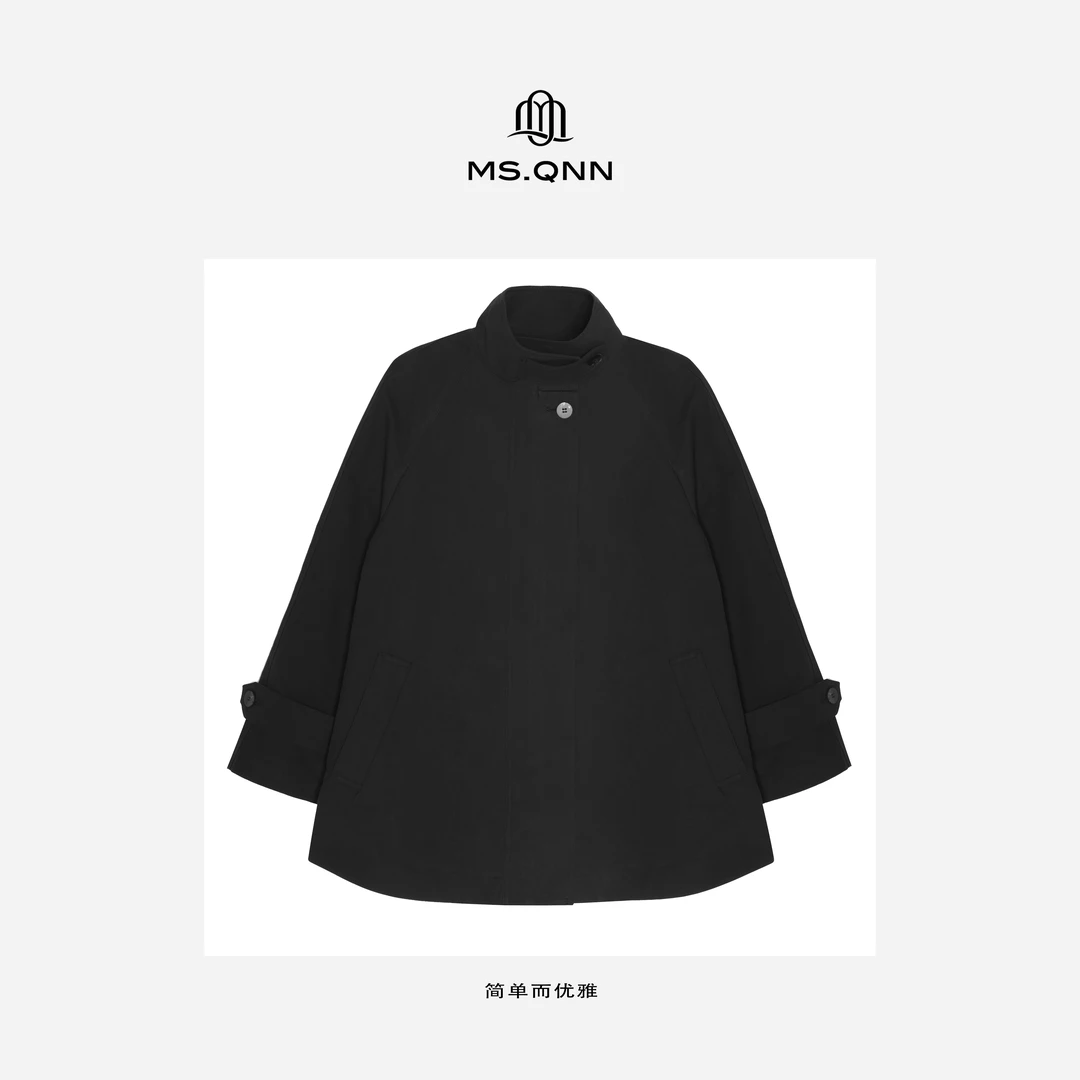 Ms.Qnn“P家风衣” P家同款面料秋冬新款热力大衣 35C317 Q姐