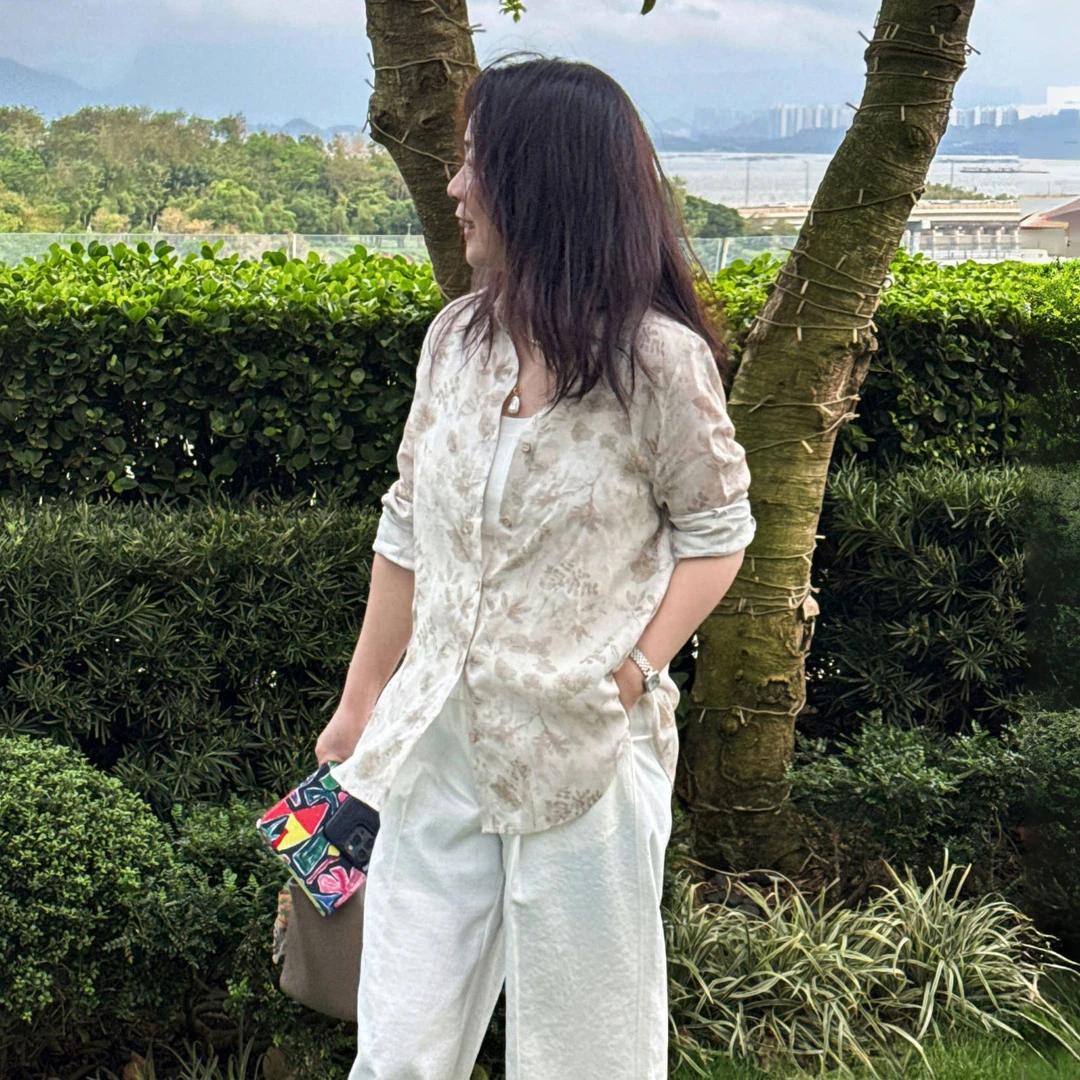 Ms.Qnn“南法风情”生活需要激情 新款需要提醒 衬衫上衣 36T1106