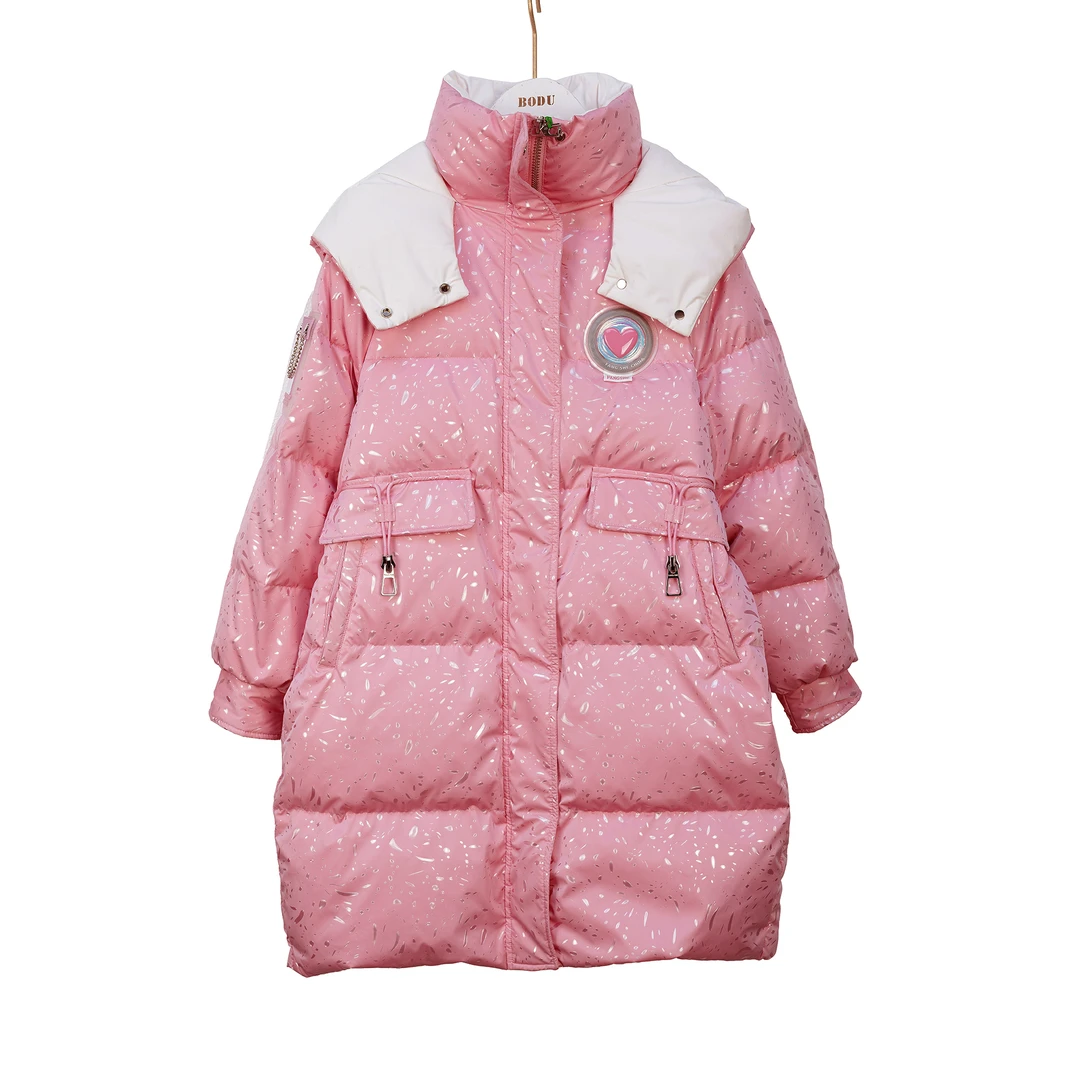 【伊伊老板娘】时尚女款鹅绒中长款羽绒服FS  120