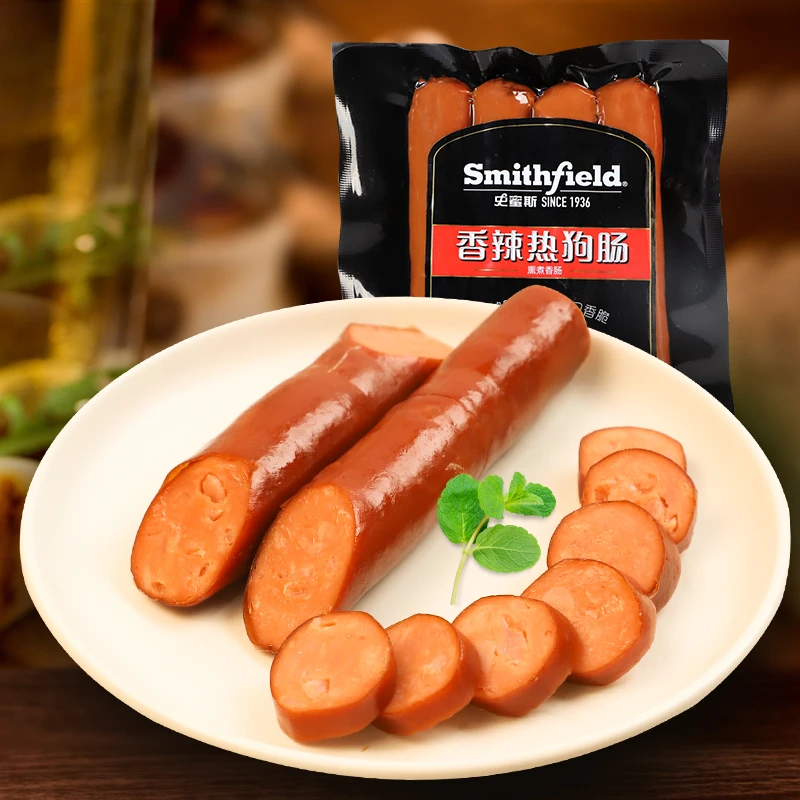 史蜜斯香辣热狗肠火腿肠新鲜香肠经典严选食用肉香熏煮饱满风味
