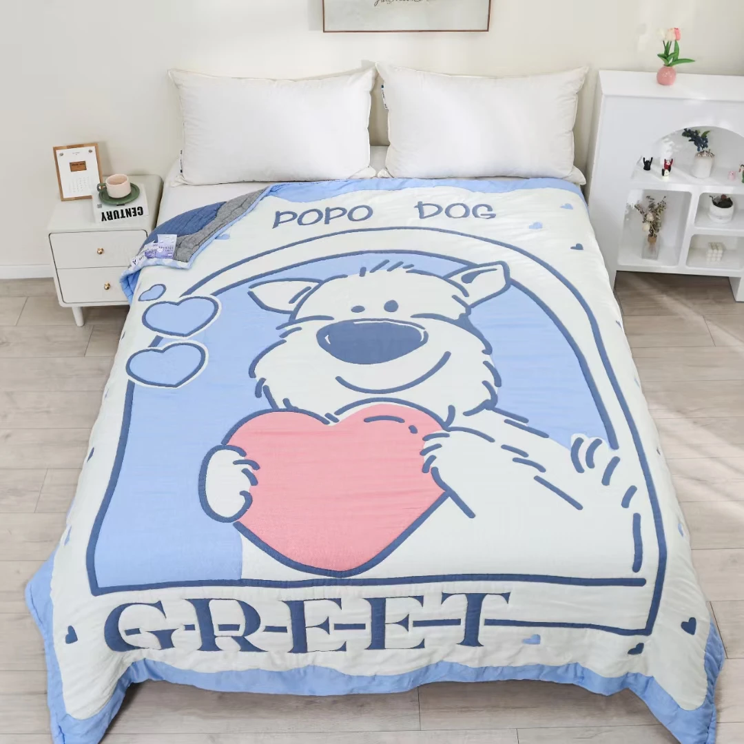 粉色刺绣被罩1.8X2.0