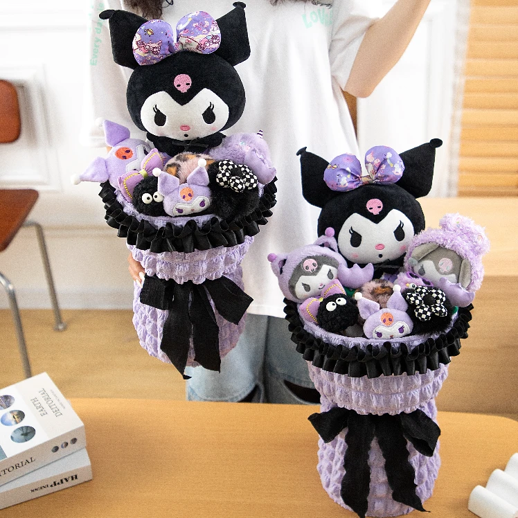 库洛米玩偶花束生日礼物女生送男女友闺蜜女孩表白道歉卡通娃娃花