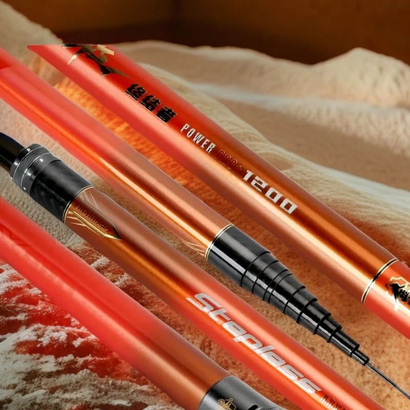 金吉锋无极终结者长杆超轻超硬新品手竿钓竿高碳素传统钓鱼竿