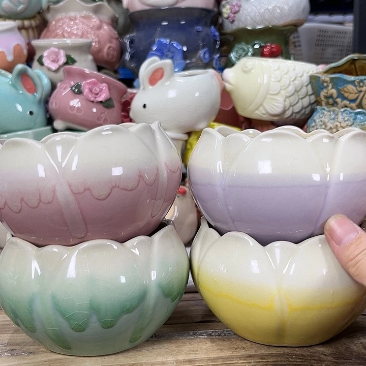 陶瓷20CM以下陶瓷花盆特价上新