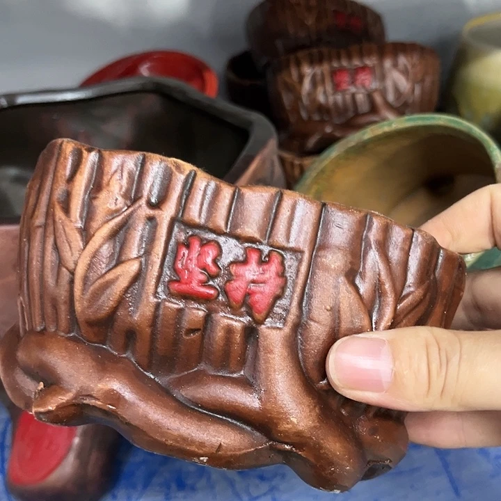 陶瓷20CM以下陶瓷花盆特价上新瑕疵