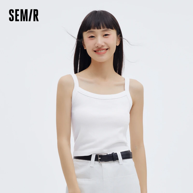 森马背心吊带女士日常休闲舒适时尚甜美紧身家居上衣