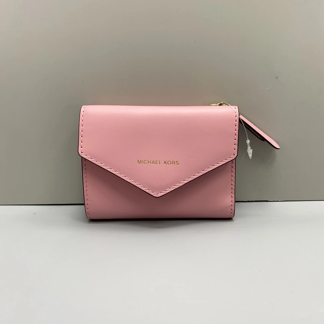 99新 MICHAELKORS/迈克高仕 粉色三合钱包 12*9*2cm D071205
