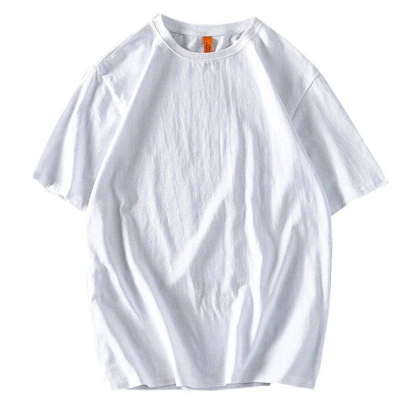 百搭情侣简约学生日系纯色圆领打底衫t恤