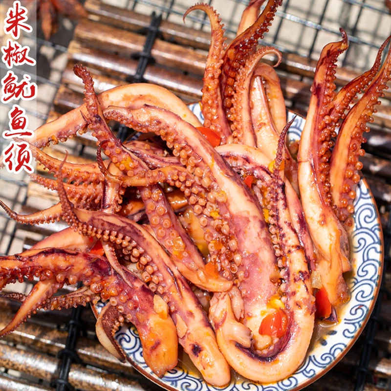 四川酸辣味鱿鱼须零食即食特产小吃袋装追剧解馋海鲜夜宵尤鱼冷吃