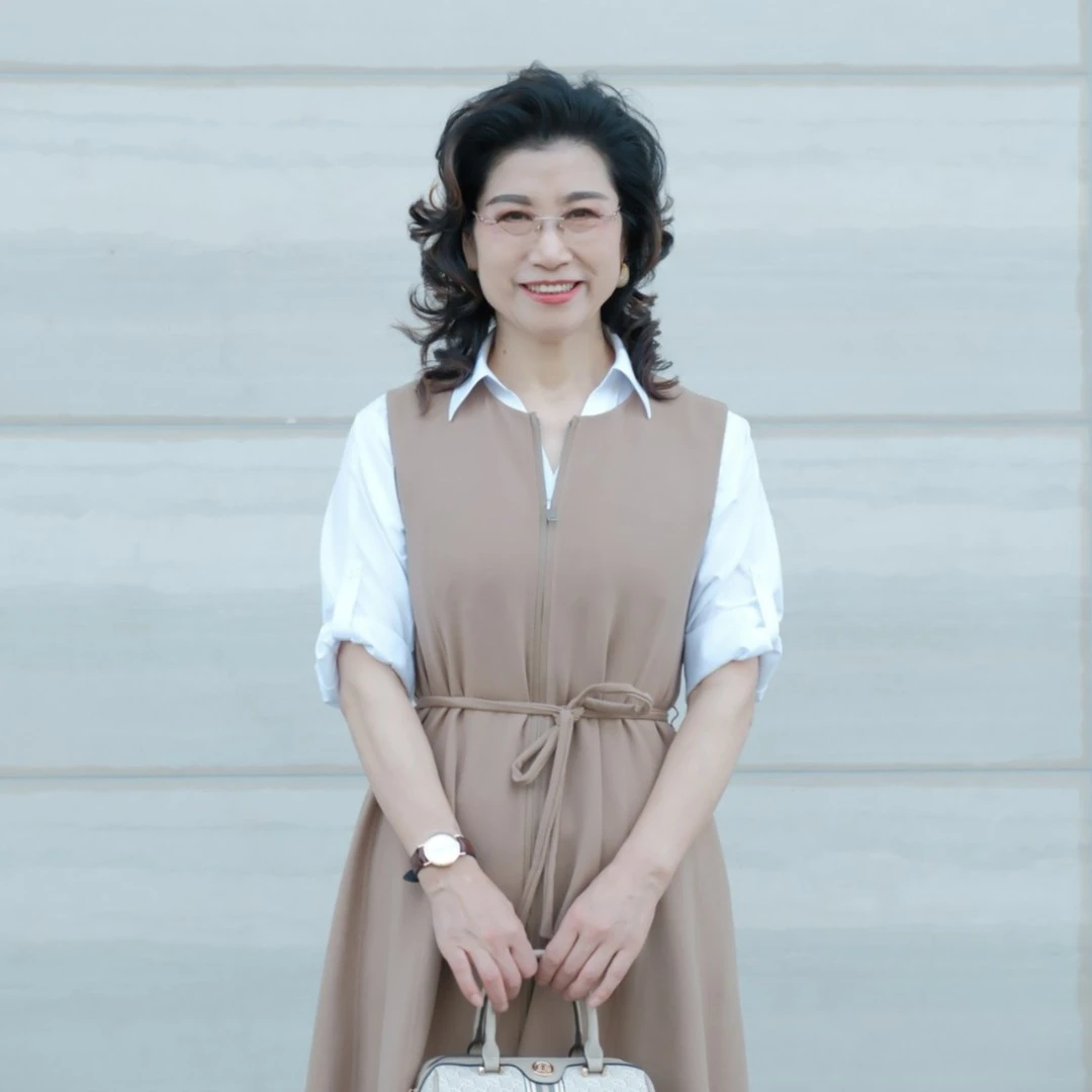 大君姐定制收腰显瘦长款马甲裙时尚优雅无袖马甲风衣百搭休闲通勤