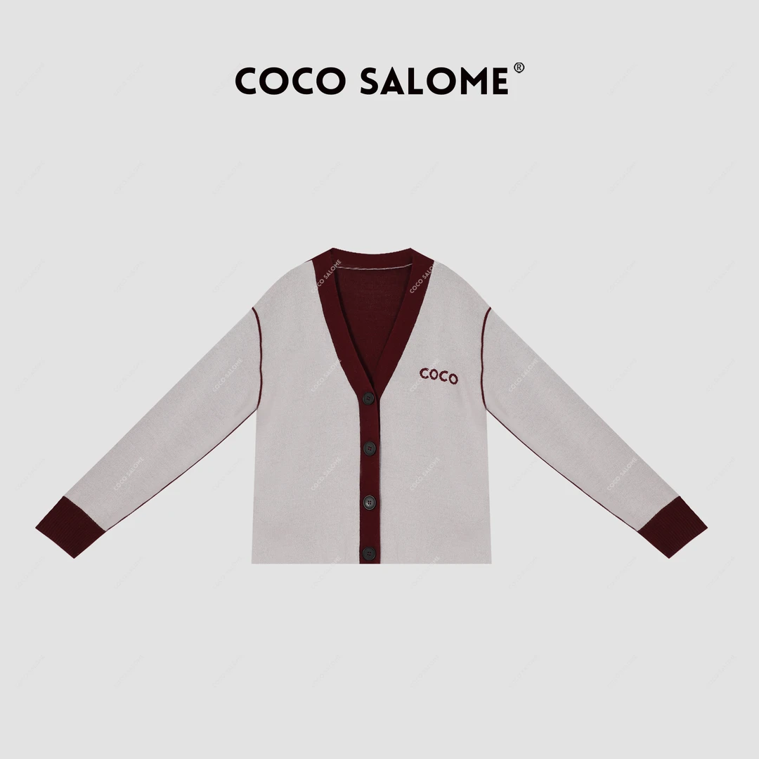 COCO SALOME⑥【寂静幻景】冬季羊毛气质高级感女装保暖毛衣开衫2169