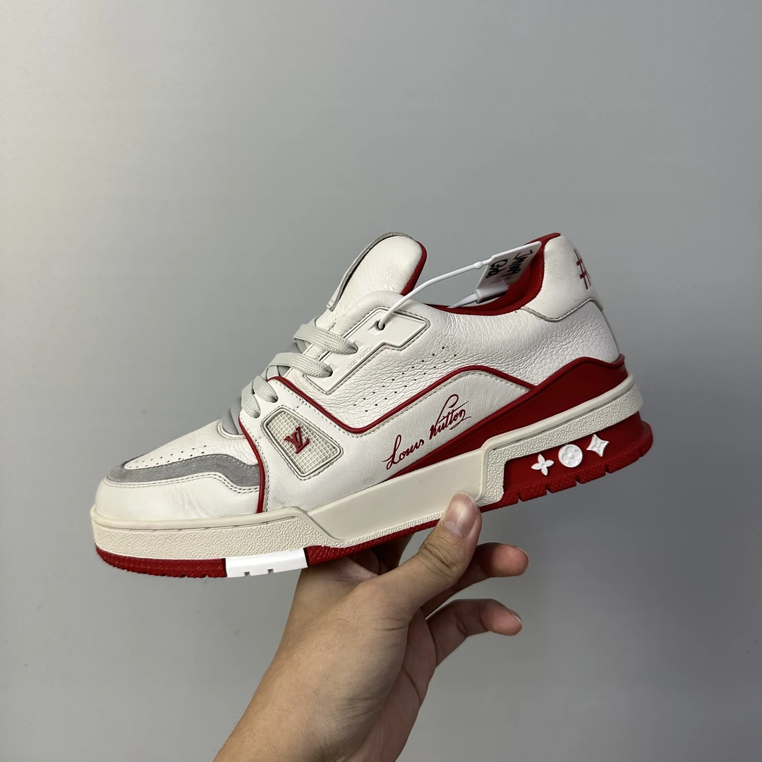 成色不同/Louis Vuitton路易威登白红水泥吹呢trainer/福利/潮鞋/