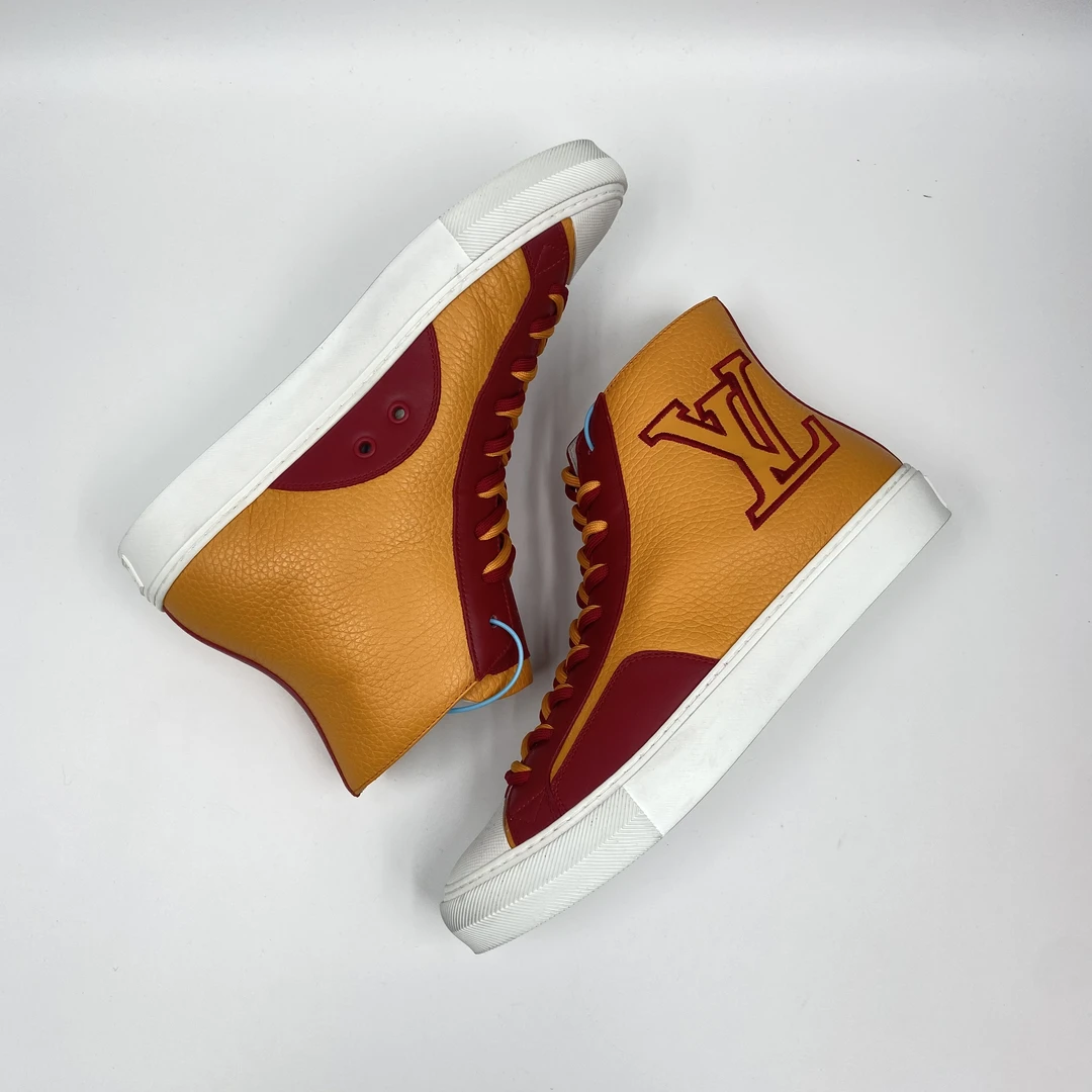【汇星福利】全新/LouisVuitton/路易威登/红黄色/高帮板鞋/40码