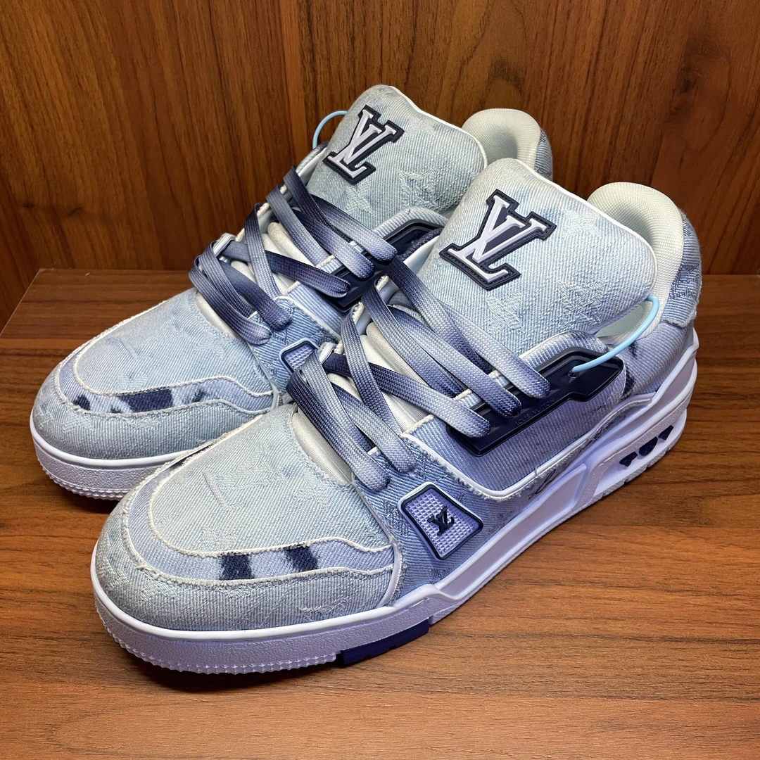 Louis Vuitton/路易威登扎染蓝牛仔Trainer/正品//折扣/海叔特惠