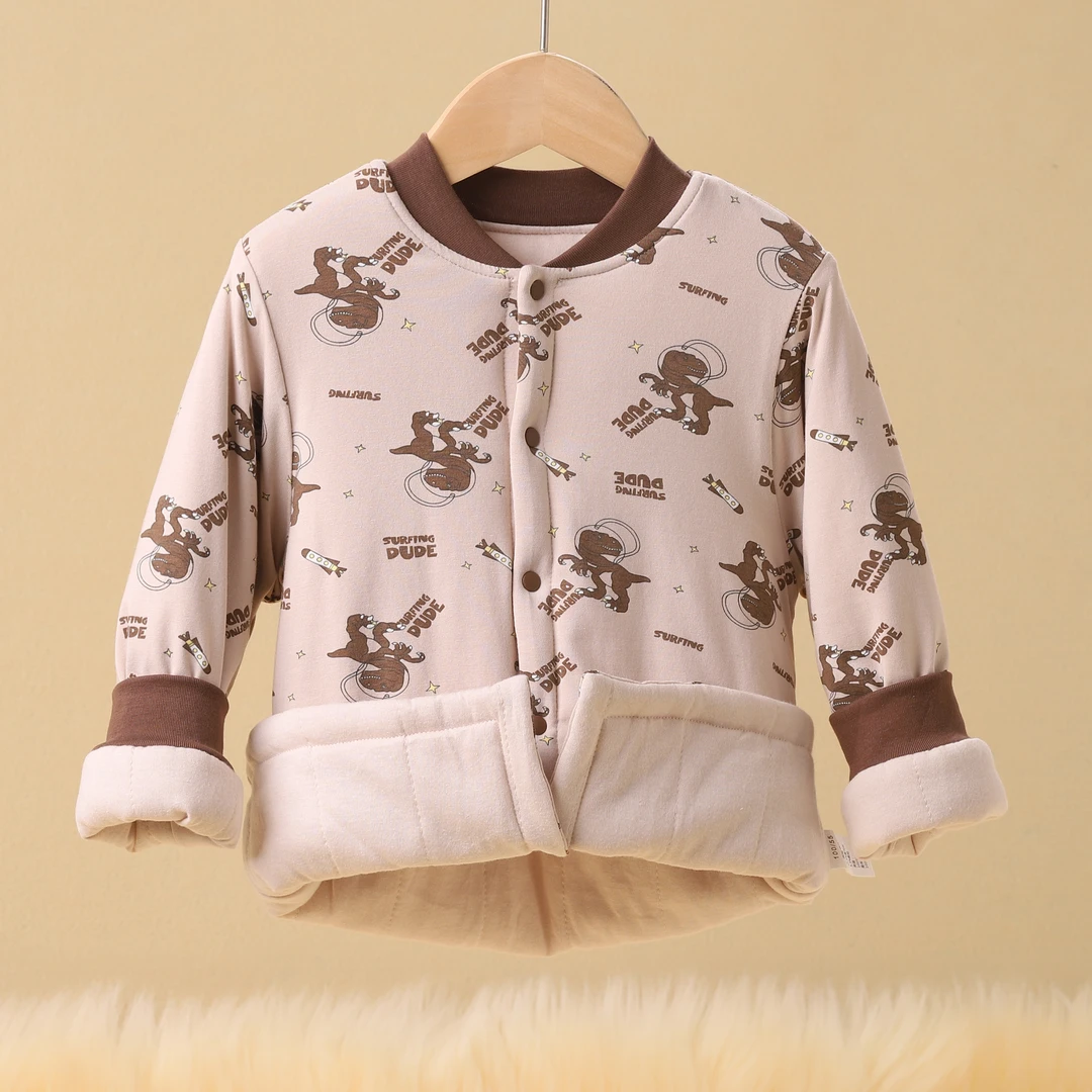 儿童棉服男童校服神器宝宝棉衣加厚冬季婴儿外套男孩棉袄 5581
