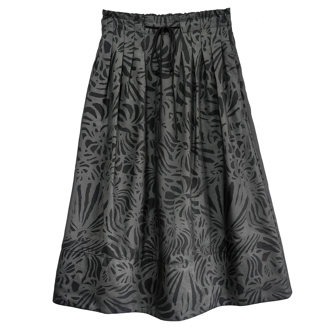 【大小姐】重磅桑蚕丝浪漫烟花显瘦百搭半裙8838Q